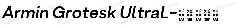 Armin Grotesk UltraL字体转换